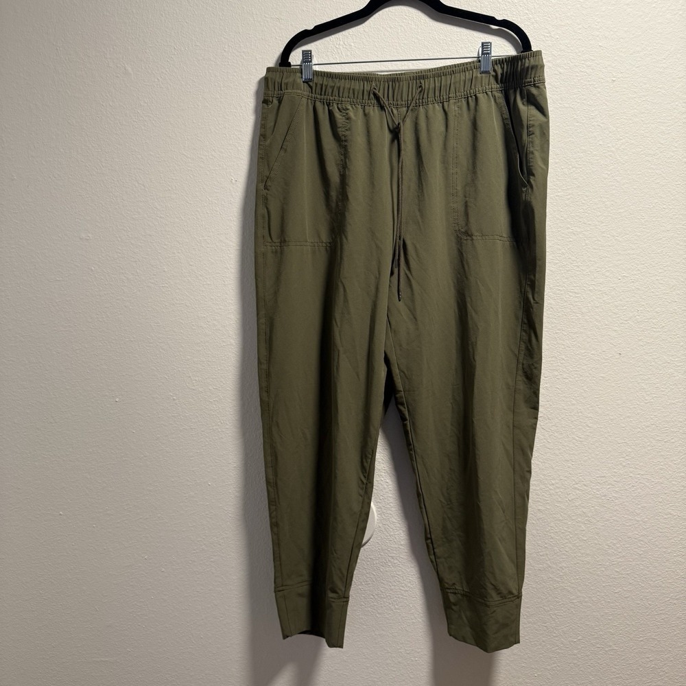 American Eagle Joggers Women's Size XL Olive Green Lightweight Elastic Waist
